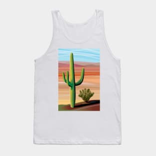 Saguaro Cactus in Sonora Desert Tank Top